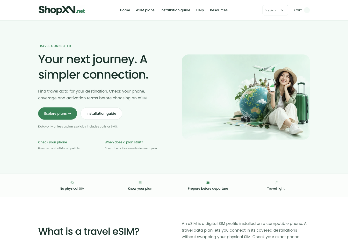 Actual ShopXN.net storefront screenshot