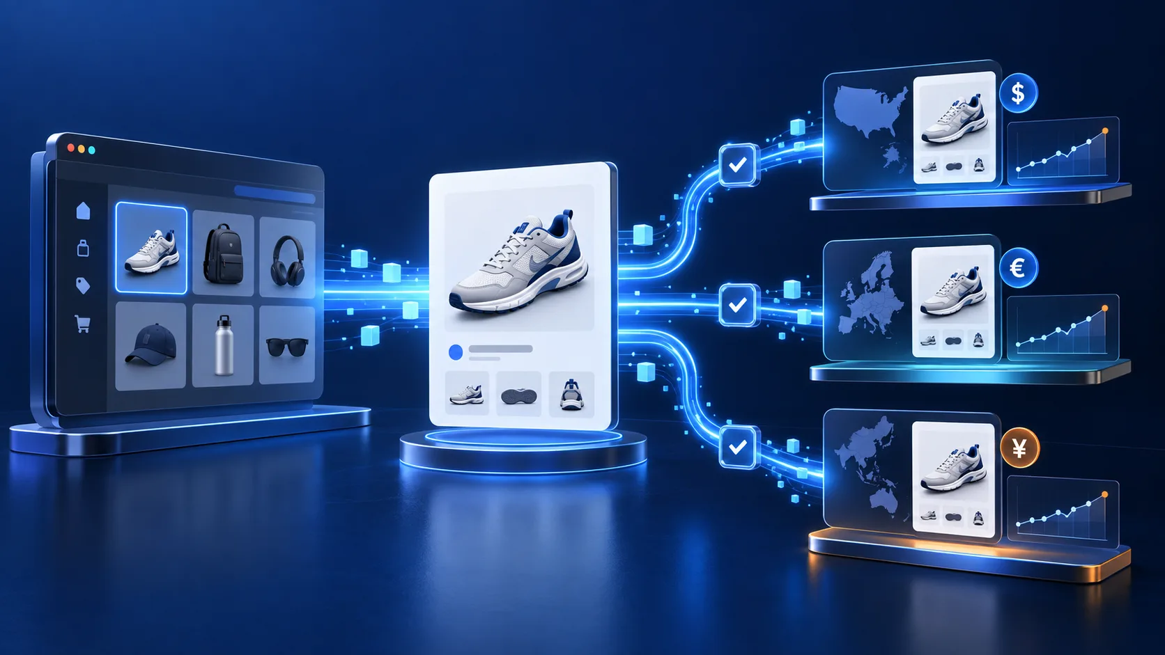 One ecommerce catalog branching into verified country-specific product data streams